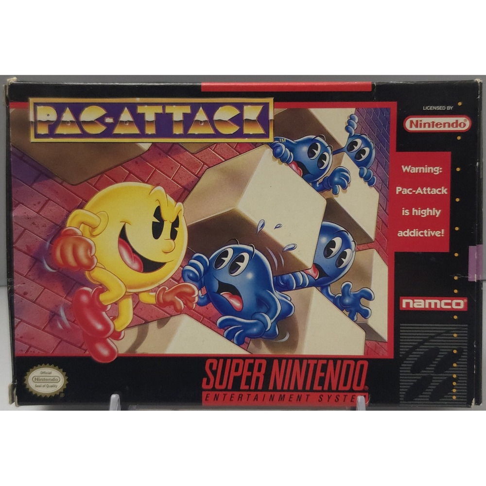 Pac-Attack - SNES - SNS-P9-USA - CIB Complete - Authentic - Tested